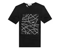 2013 t shirt hermes short sleeve chaud hommes paris coton noir